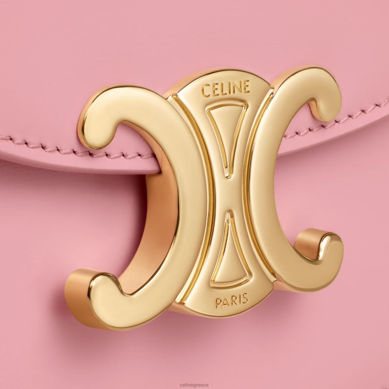 mini besace clea σε γυαλιστερό δέρμα μοσχαριού γυναίκες CELINE 640PT323 αξεσουάρ τριαντάφυλλο