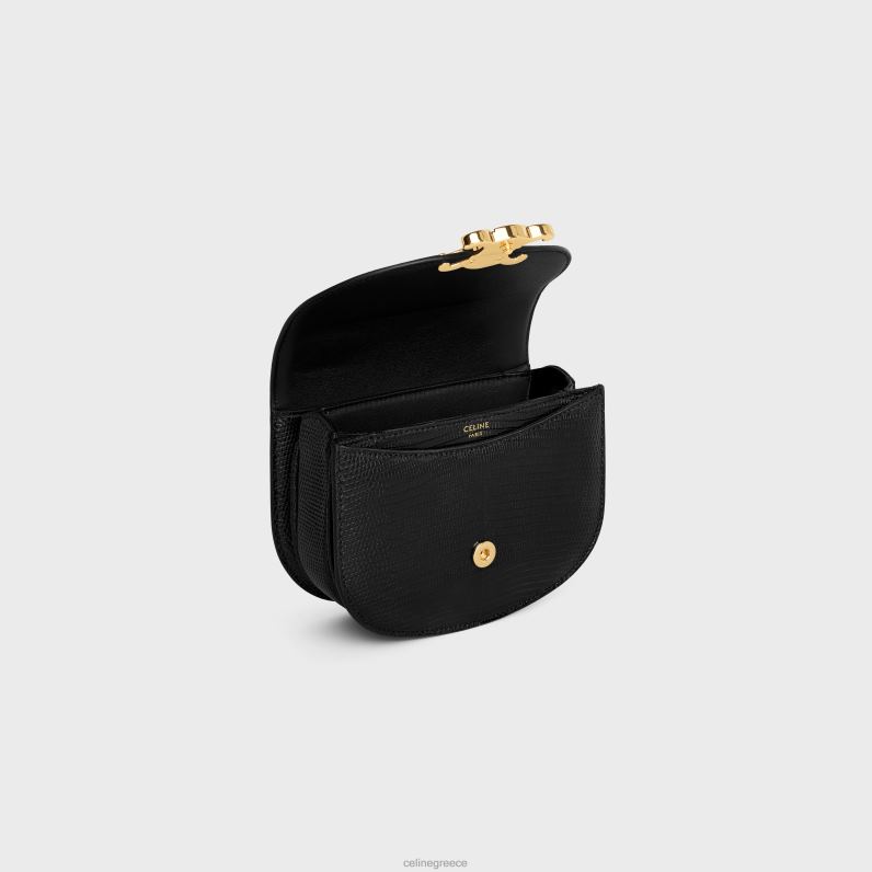 mini besace clea σε σαύρα γυναίκες CELINE 640PT326 αξεσουάρ μαύρος