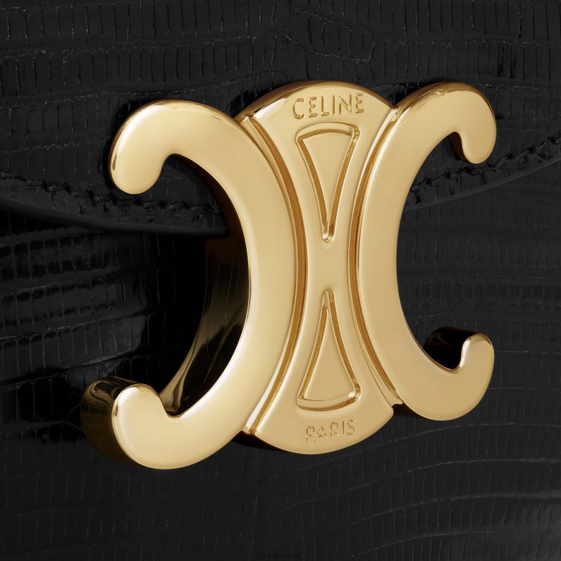 mini besace clea σε σαύρα γυναίκες CELINE 640PT326 αξεσουάρ μαύρος