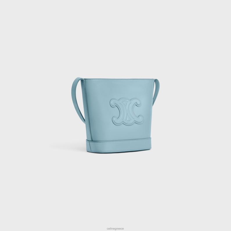 mini bucket cuir triomphe σε λείο δέρμα μοσχαριού γυναίκες CELINE 640PT380 αξεσουάρ Καλιφόρνια μπλε