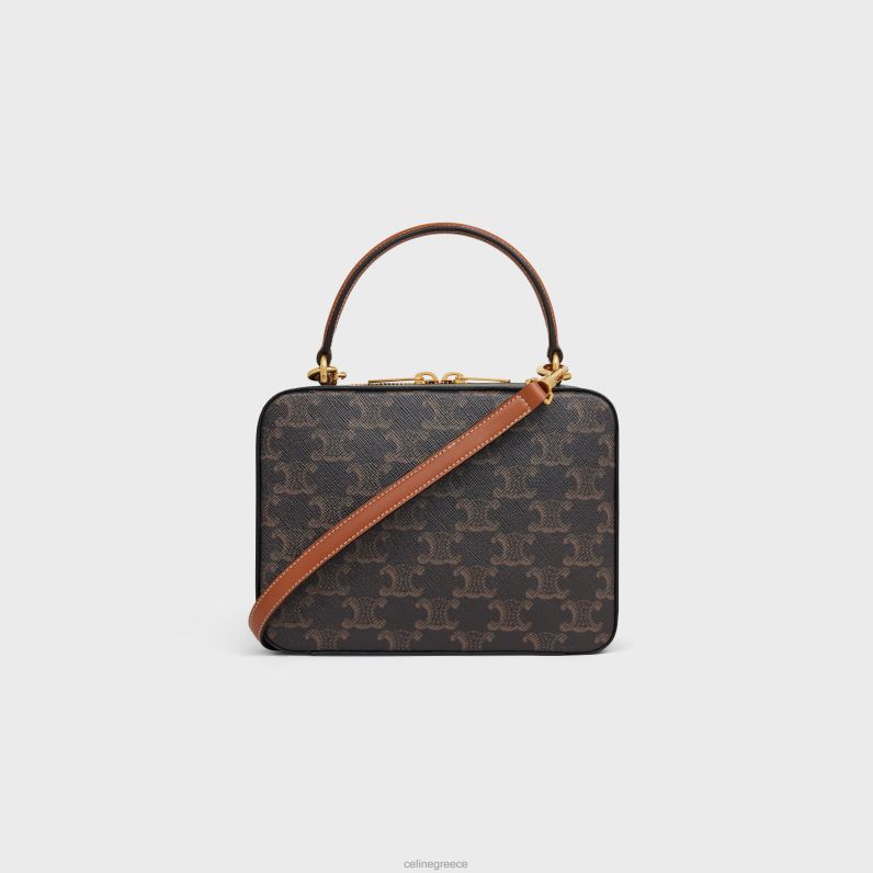 κουτί νεσεσέρ σε καμβά triomphe & δέρμα μοσχαριού γυναίκες CELINE 640PT391 αξεσουάρ βυρσοδέψω