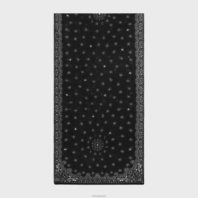 έκλεψε σε κασμίρι μουσελίνα γυναίκες CELINE 640PT1198 αξεσουάρ μαύρος