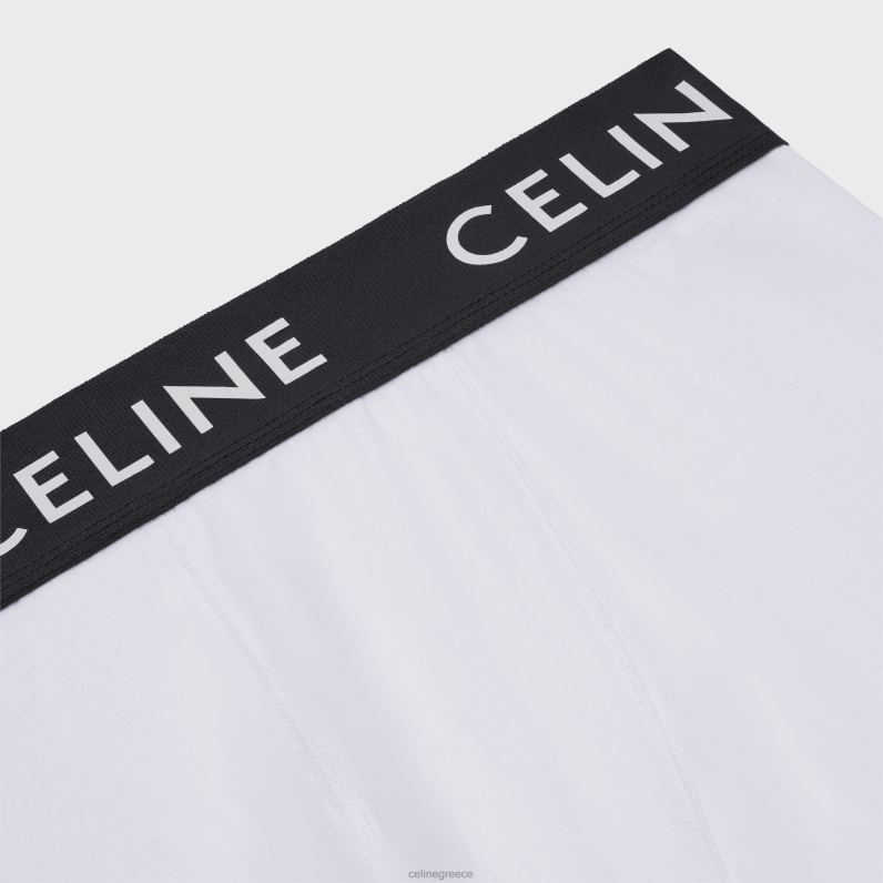 μπόξερ με βαμβακερή φανέλα άνδρες CELINE 640PT2272 αξεσουάρ άσπρο μαύρο
