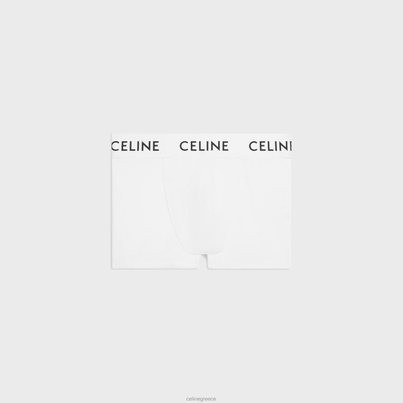 μπόξερ με βαμβακερή φανέλα άνδρες CELINE 640PT2273 αξεσουάρ άσπρο