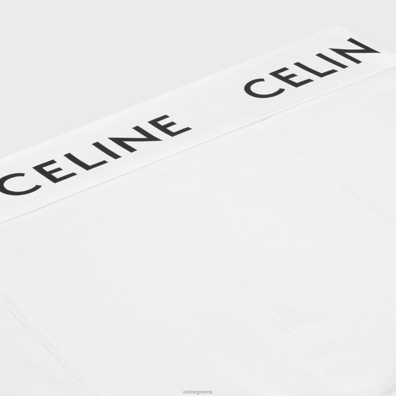 μπόξερ με βαμβακερή φανέλα άνδρες CELINE 640PT2273 αξεσουάρ άσπρο