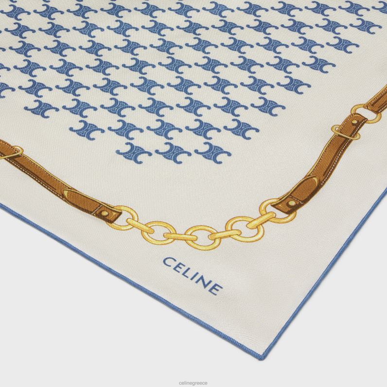 κληρονομιά μπαντάνα σε μεταξωτό twill γυναίκες CELINE 640PT1217 αξεσουάρ τζην