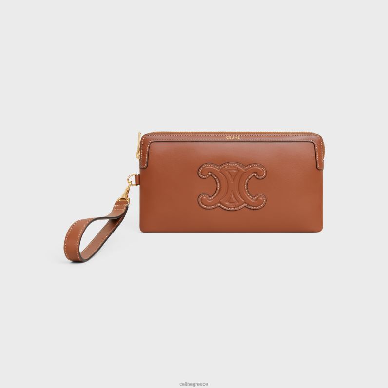 μακρύ πουγκί με λουράκι σε λείο δέρμα μοσχαριού γυναίκες CELINE 640PT435 αξεσουάρ βυρσοδέψω