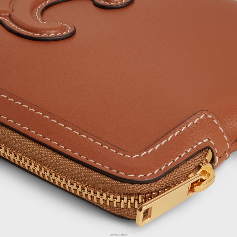 μακρύ πουγκί με λουράκι σε λείο δέρμα μοσχαριού γυναίκες CELINE 640PT435 αξεσουάρ βυρσοδέψω