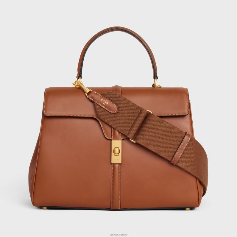 Ρυθμιζόμενο λουράκι από μαλλί με χρυσό φινίρισμα γυναίκες CELINE 640PT440 αξεσουάρ βυρσοδέψω