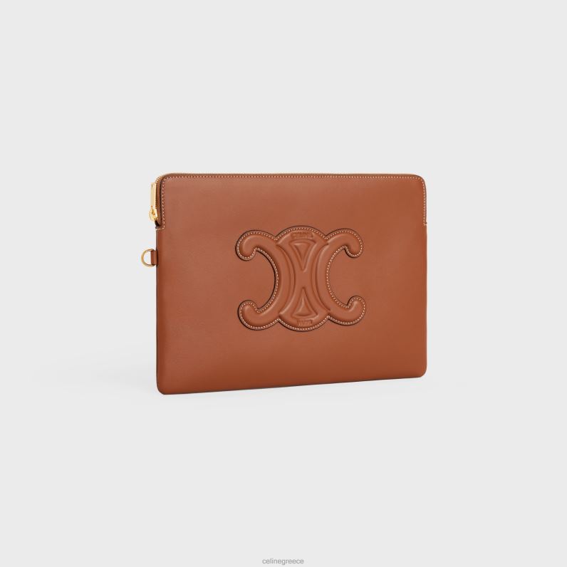 μικρό πουγκί με λουράκι cuir triomphe σε λείο δέρμα μοσχαριού γυναίκες CELINE 640PT402 αξεσουάρ βυρσοδέψω