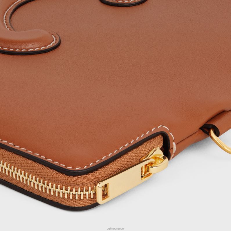 μικρό πουγκί με λουράκι cuir triomphe σε λείο δέρμα μοσχαριού γυναίκες CELINE 640PT402 αξεσουάρ βυρσοδέψω