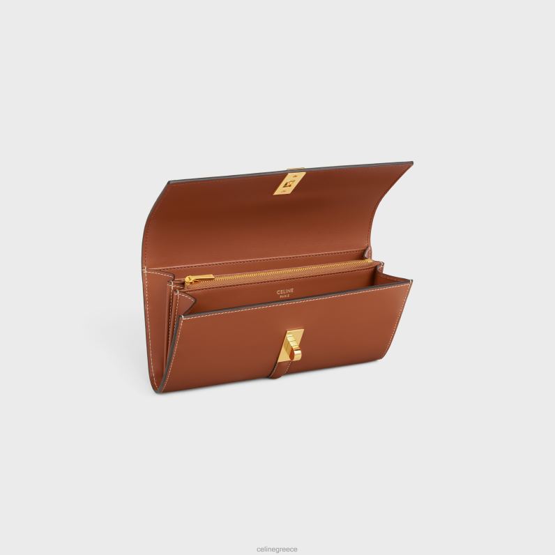 μεγάλο πορτοφόλι 16 σε γυαλιστερό δέρμα μοσχαριού γυναίκες CELINE 640PT423 αξεσουάρ βυρσοδέψω