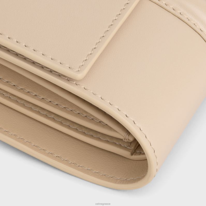 μικρό τρίπτυχο πορτοφόλι 16 σε γυαλιστερό δέρμα μοσχαριού γυναίκες CELINE 640PT468 αξεσουάρ γυμνός