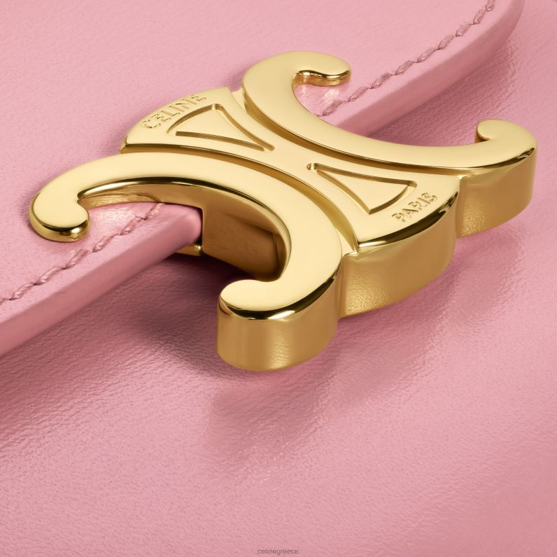 μικρό πορτοφόλι θρίαμβος σε γυαλιστερό δέρμα μοσχαριού γυναίκες CELINE 640PT412 αξεσουάρ τριαντάφυλλο