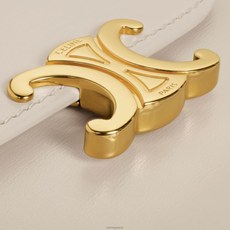 μικρό πορτοφόλι θρίαμβος σε γυαλιστερό δέρμα μοσχαριού γυναίκες CELINE 640PT415 αξεσουάρ ελαφριά πέτρα