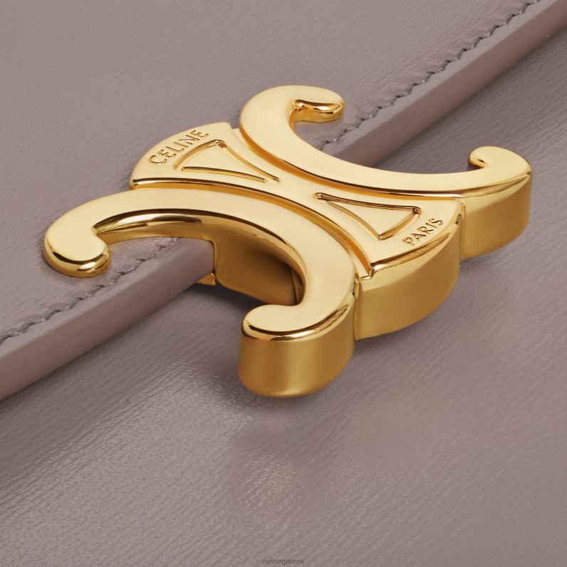 μεγάλο πορτοφόλι θρίαμβος σε γυαλιστερό δέρμα μοσχαριού γυναίκες CELINE 640PT444 αξεσουάρ χαλίκι