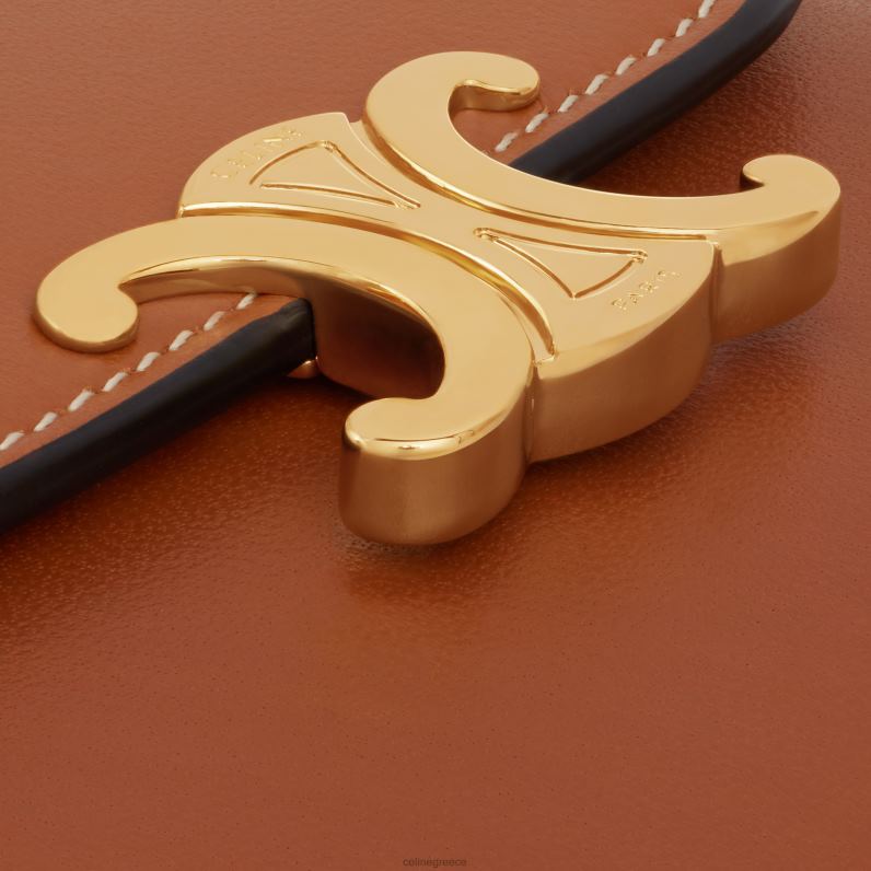 μικρό πορτοφόλι θρίαμβος σε γυαλιστερό, απαλό δέρμα αρνιού γυναίκες CELINE 640PT455 αξεσουάρ βυρσοδέψω