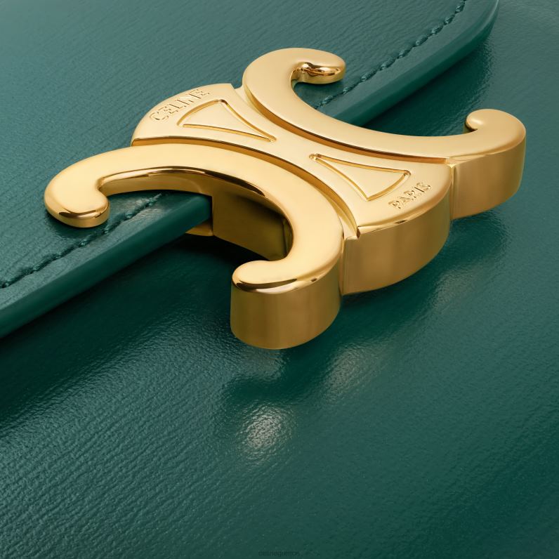 μικρό πορτοφόλι θρίαμβος σε γυαλιστερό δέρμα μοσχαριού γυναίκες CELINE 640PT458 αξεσουάρ amazone