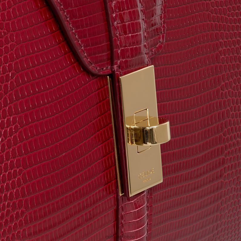 μικρό 16 σακουλάκι σε σαύρα γυναίκες CELINE 640PT130 αξεσουάρ ανοιχτό μπορντό