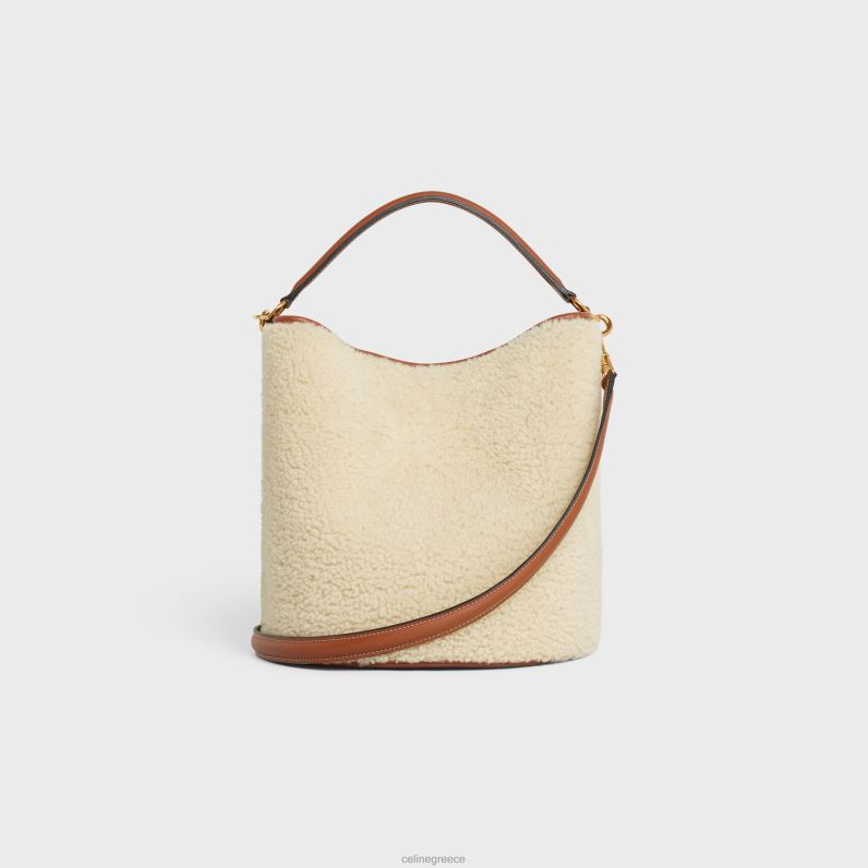 κουβάς 16 τσάντα σε κούπα γυναίκες CELINE 640PT147 αξεσουάρ φυσικός/μαύρισμα