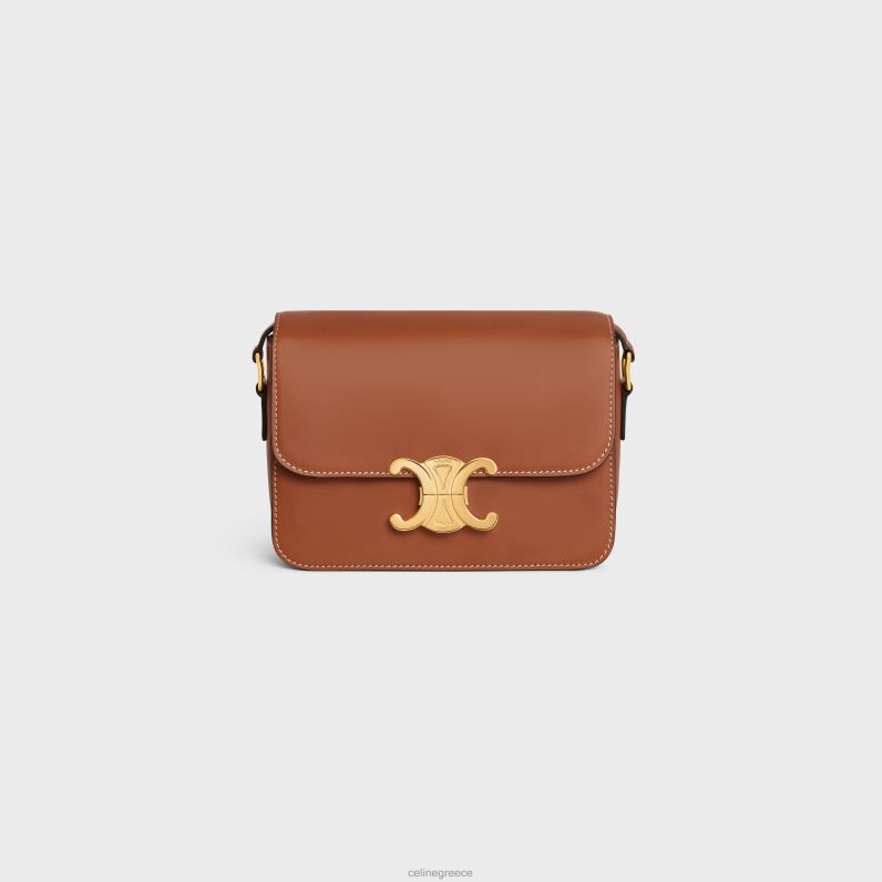 Εφηβική τσάντα θριάμβου από φυσικό δέρμα μοσχαριού γυναίκες CELINE 640PT102 αξεσουάρ βυρσοδέψω