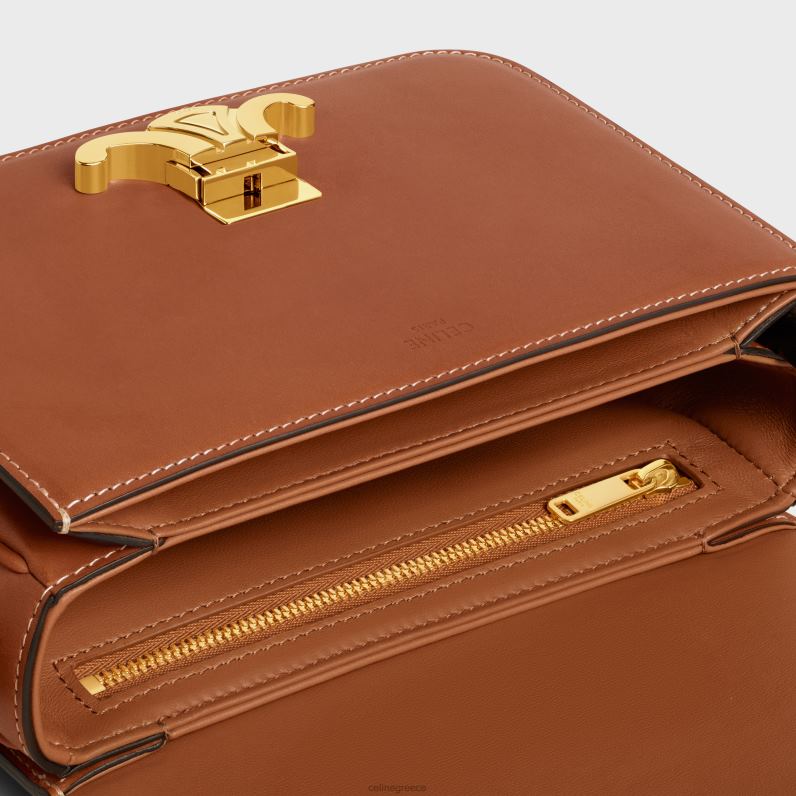 Εφηβική τσάντα θριάμβου από φυσικό δέρμα μοσχαριού γυναίκες CELINE 640PT102 αξεσουάρ βυρσοδέψω