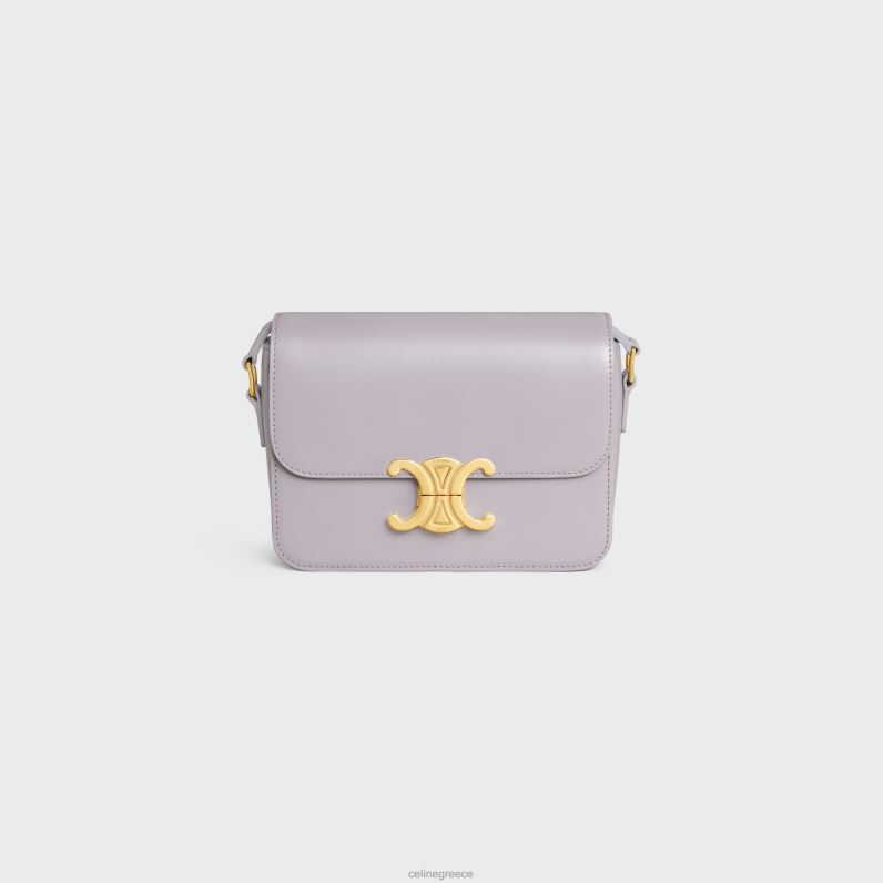 εφηβική τσάντα θριάμβου σε γυαλιστερό δέρμα μόσχου γυναίκες CELINE 640PT112 αξεσουάρ ανοιχτό λιλά