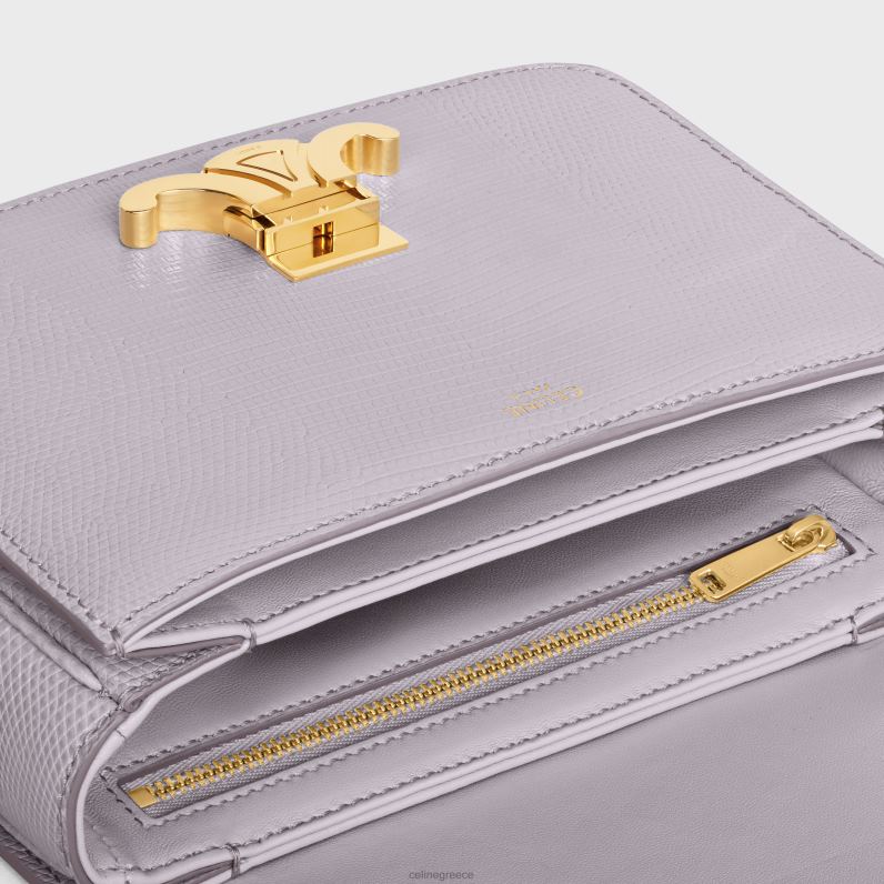 εφηβική τσάντα θριάμβου σε σαύρα γυναίκες CELINE 640PT116 αξεσουάρ ανοιχτό λιλά