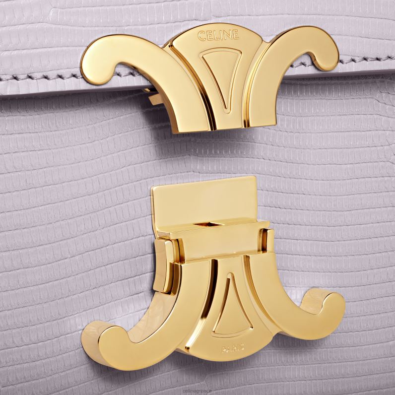 εφηβική τσάντα θριάμβου σε σαύρα γυναίκες CELINE 640PT116 αξεσουάρ ανοιχτό λιλά