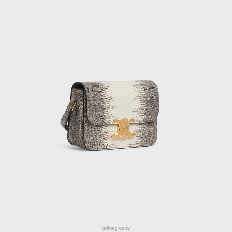 εφηβική τσάντα θριάμβου σε σαύρα γυναίκες CELINE 640PT119 αξεσουάρ φυσικός