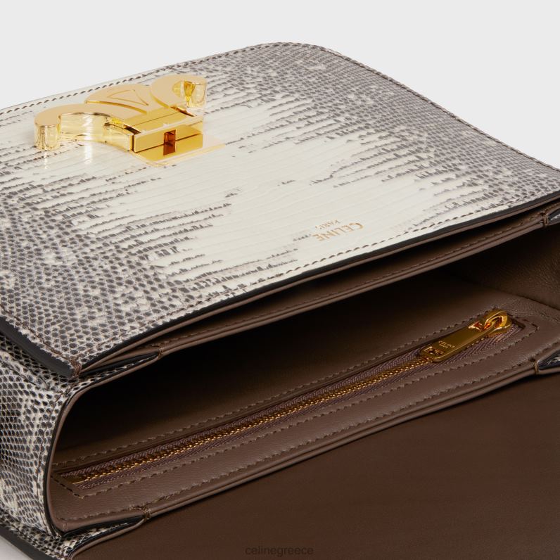 εφηβική τσάντα θριάμβου σε σαύρα γυναίκες CELINE 640PT119 αξεσουάρ φυσικός