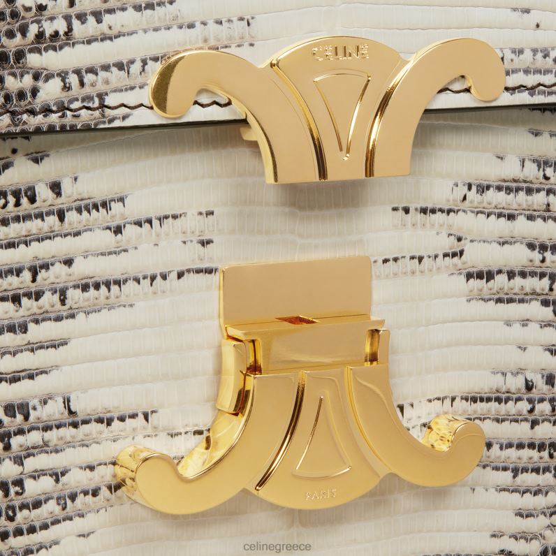 εφηβική τσάντα θριάμβου σε σαύρα γυναίκες CELINE 640PT119 αξεσουάρ φυσικός