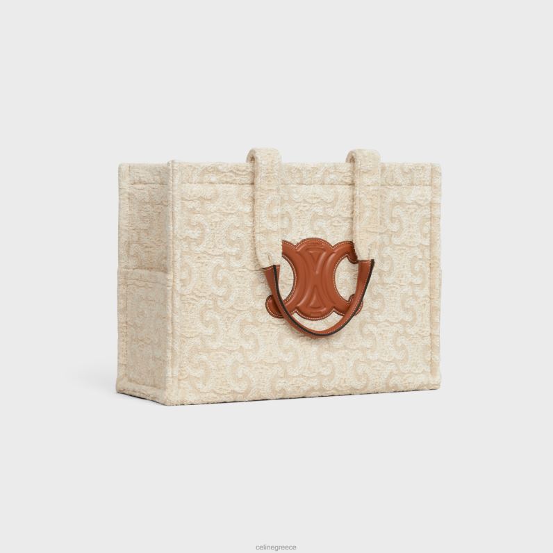 μεγάλες καμπάνες από ύφασμα με θρίαμβο παντού γυναίκες CELINE 640PT242 αξεσουάρ φυσικός/μαύρισμα