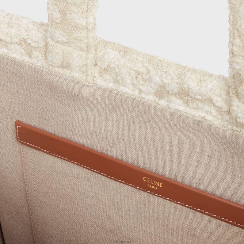 μεγάλες καμπάνες από ύφασμα με θρίαμβο παντού γυναίκες CELINE 640PT242 αξεσουάρ φυσικός/μαύρισμα