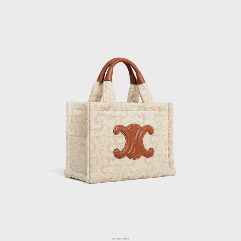 μικρές καμπάνες από ύφασμα με θρίαμβο παντού γυναίκες CELINE 640PT247 αξεσουάρ φυσικός/μαύρισμα