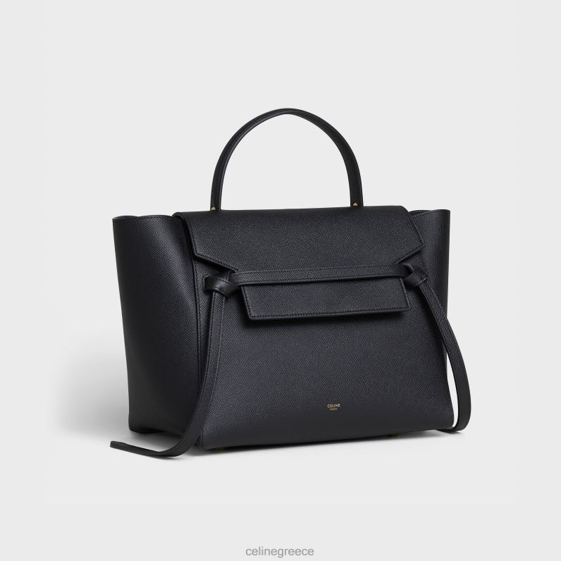 μίνι τσάντα ζώνης από δέρμα μοσχαριού γυναίκες CELINE 640PT261 αξεσουάρ μαύρος