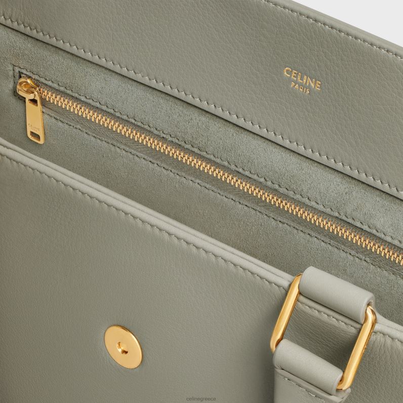 μεσαία τσάντα απολίνης σε ελαστικό δέρμα μόσχου γυναίκες CELINE 640PT272 αξεσουάρ πράσινο πηλό