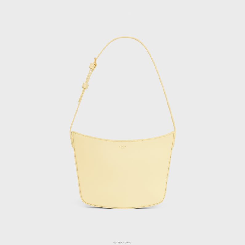 μεσαίο τσαντάκι κρόκ σε γυαλιστερό δέρμα μοσχαριού γυναίκες CELINE 640PT295 αξεσουάρ ηλιακό φως