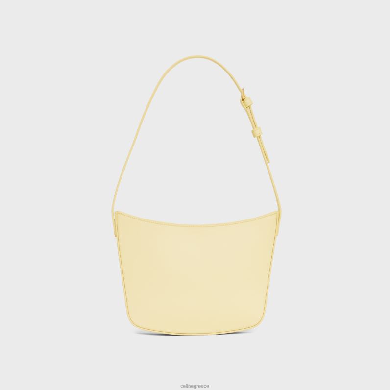 μεσαίο τσαντάκι κρόκ σε γυαλιστερό δέρμα μοσχαριού γυναίκες CELINE 640PT295 αξεσουάρ ηλιακό φως