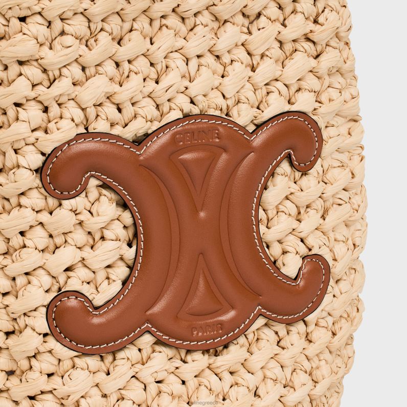 κορδόνι περίσφιξης για εφήβους σε ράφι και δέρμα μοσχαριού γυναίκες CELINE 640PT298 αξεσουάρ φυσικός/μαύρισμα