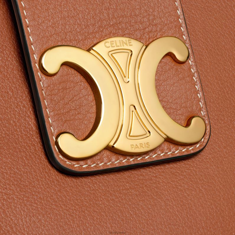 μεσαία τσάντα απολίνης σε ελαστικό δέρμα μόσχου γυναίκες CELINE 640PT73 αξεσουάρ βυρσοδέψω