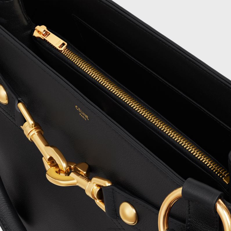 μεσαία τσάντα annabel σε ελαστικό δέρμα μοσχαριού γυναίκες CELINE 640PT275 αξεσουάρ μαύρος