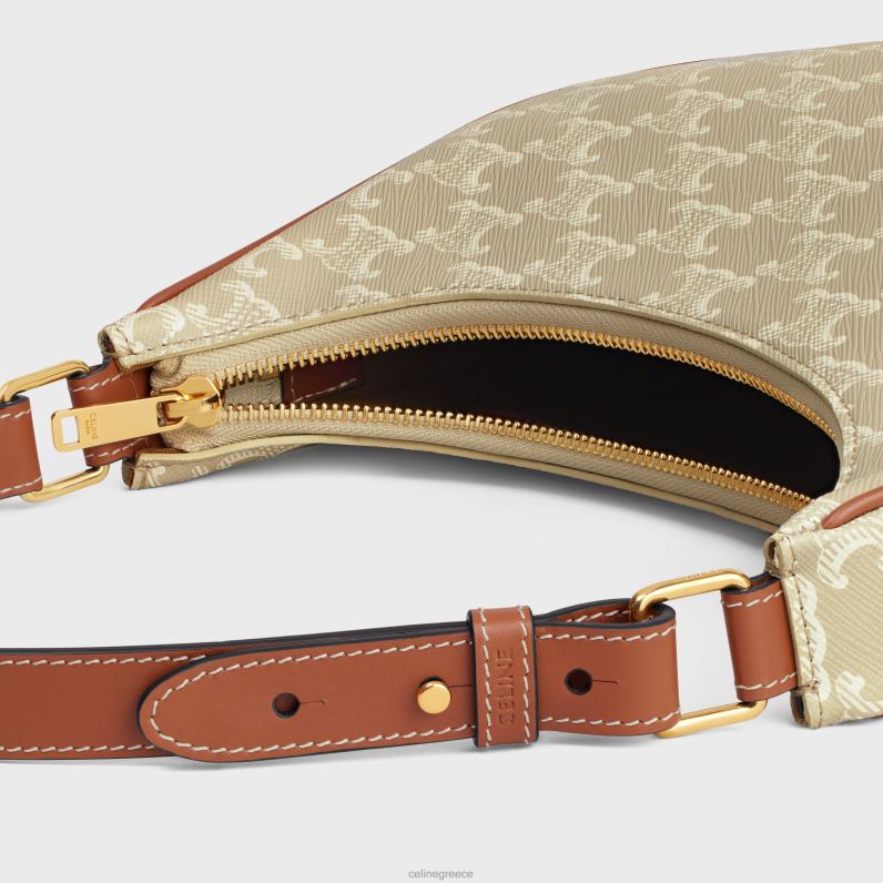 τσάντα ava σε καμβά triomphe & δέρμα μοσχαριού γυναίκες CELINE 640PT159 αξεσουάρ grege