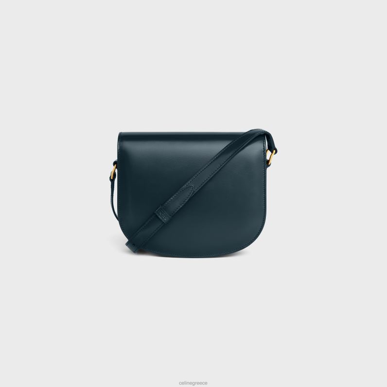 besace clea σε γυαλιστερό δέρμα μόσχου γυναίκες CELINE 640PT172 αξεσουάρ ναυτικό μπλε