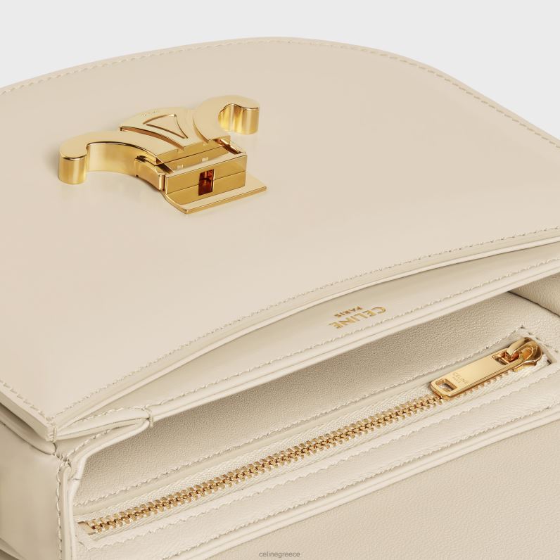 besace clea σε γυαλιστερό δέρμα μόσχου γυναίκες CELINE 640PT174 αξεσουάρ πάμπα