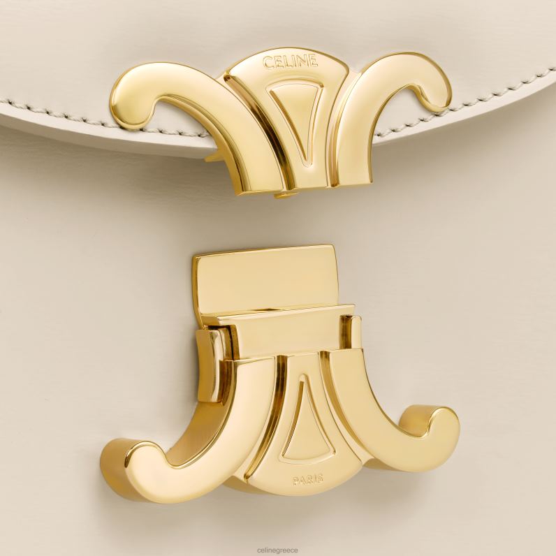 besace clea σε γυαλιστερό δέρμα μόσχου γυναίκες CELINE 640PT174 αξεσουάρ πάμπα