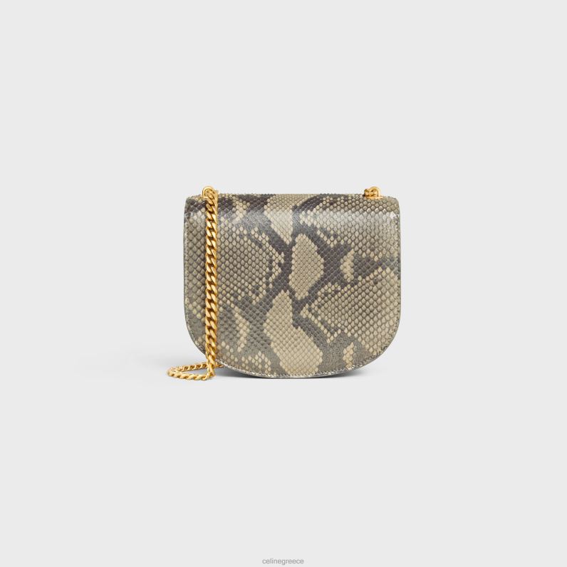 αλυσίδα besace clea σε μαργαριταρένιο πύθωνα γυναίκες CELINE 640PT37 αξεσουάρ φυσικός
