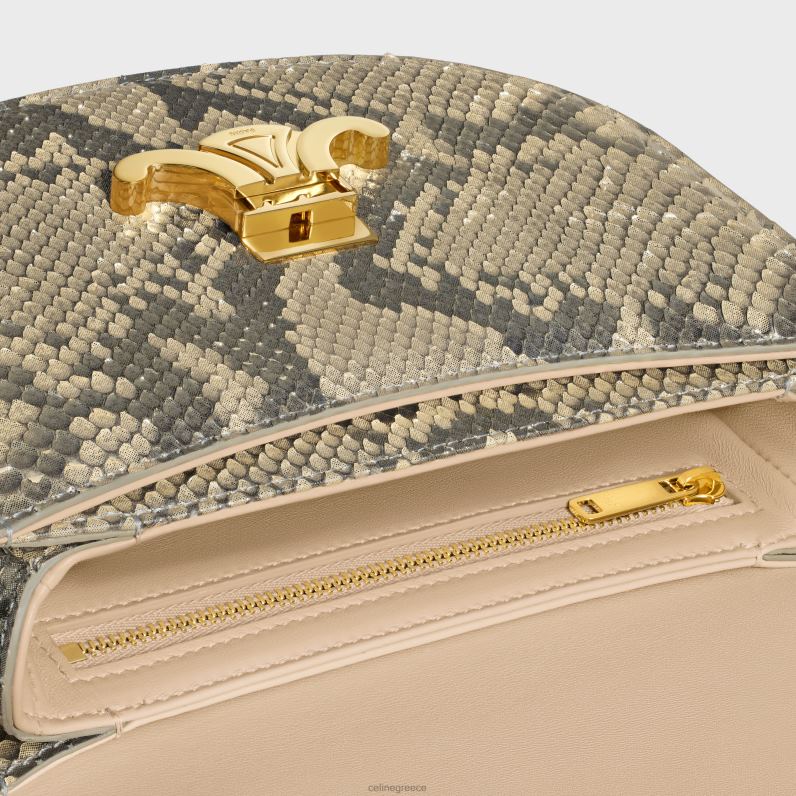αλυσίδα besace clea σε μαργαριταρένιο πύθωνα γυναίκες CELINE 640PT37 αξεσουάρ φυσικός
