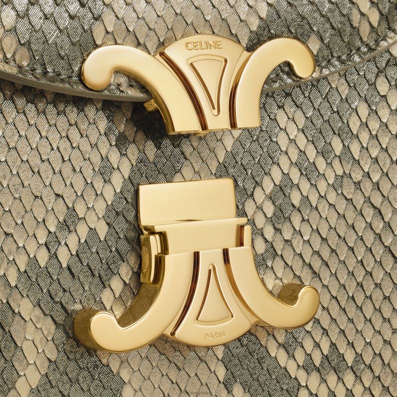 αλυσίδα besace clea σε μαργαριταρένιο πύθωνα γυναίκες CELINE 640PT37 αξεσουάρ φυσικός