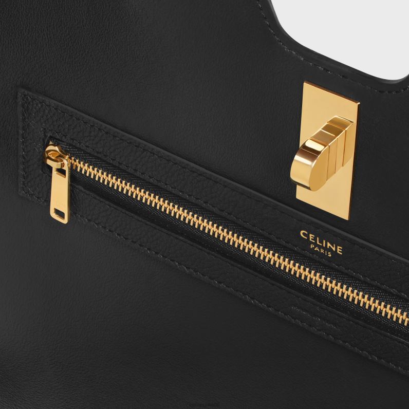 cabas 16 σε ελαστικό δέρμα μοσχαριού γυναίκες CELINE 640PT69 αξεσουάρ μαύρος